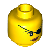 Lego hlava, žlutá (6100032)